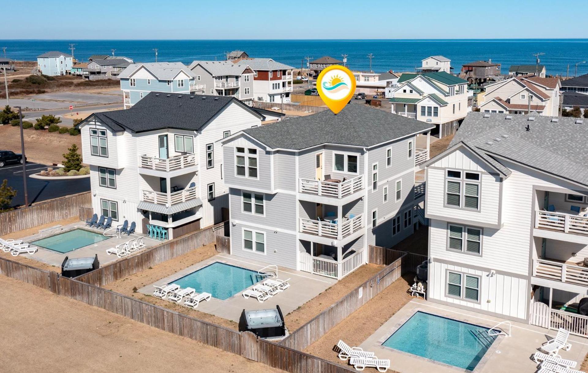 4058 Beach Haven 4 Min Walk To Beach Pool Kitty Hawk Exterior photo